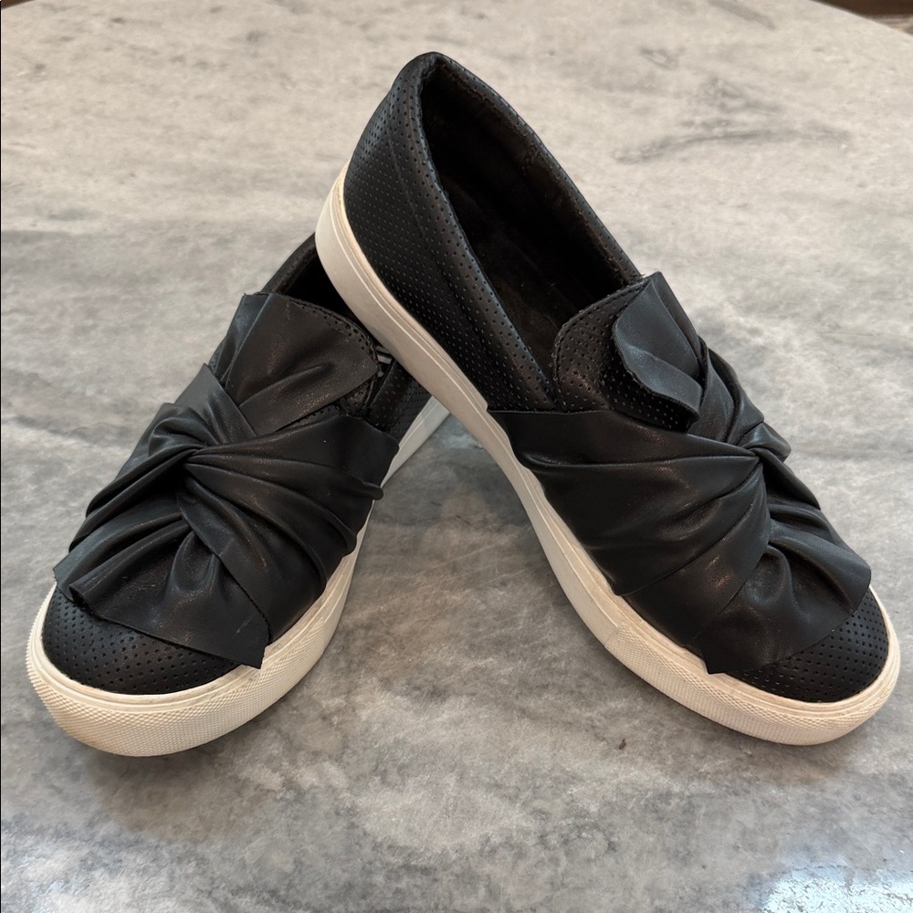 MIA Women's Black Slip-On Sneakers